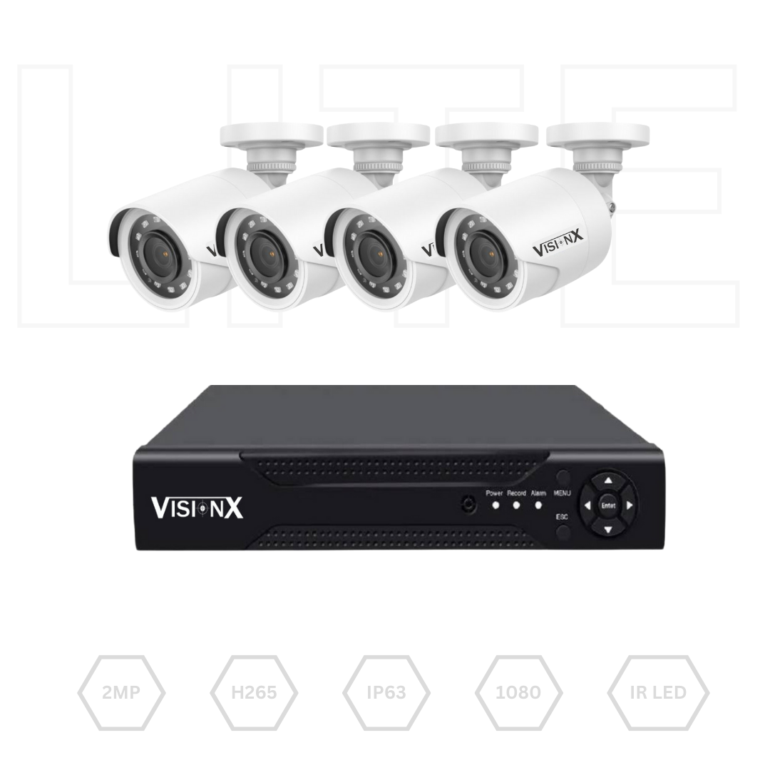 KIT VisionX Essential con 4 Camaras/1TB