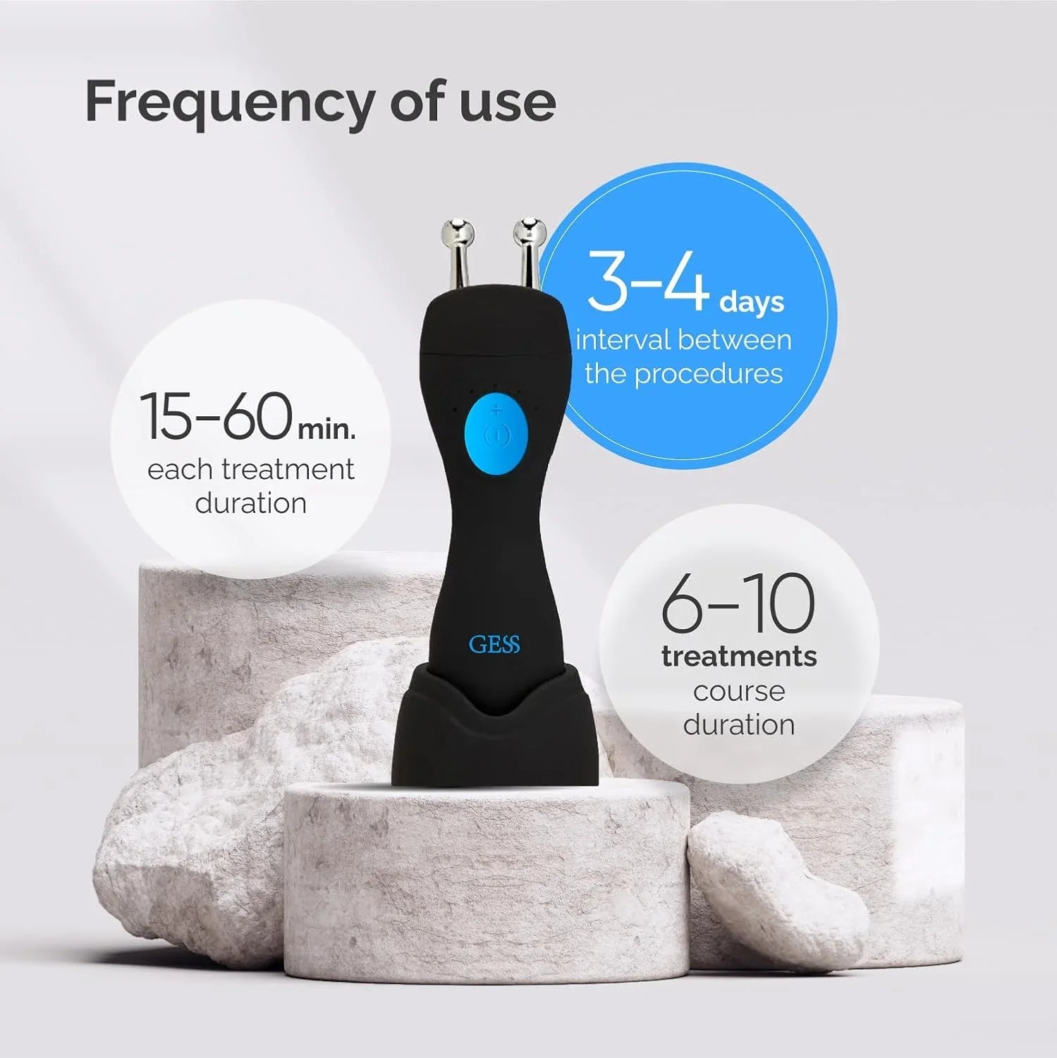 Dispositivo Microcorriente GESS MT para Reafirmar y Reducir Arrugas Faciales