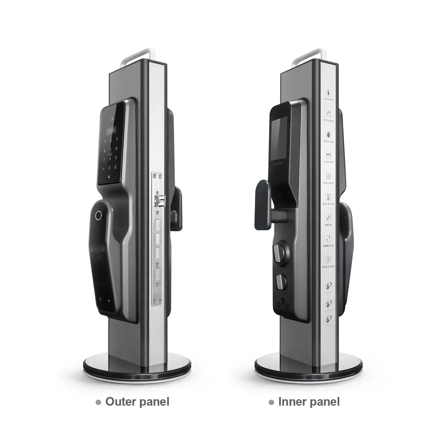 Cerradura inteligente Tuya WiFi con huella digital y cámara ocular
