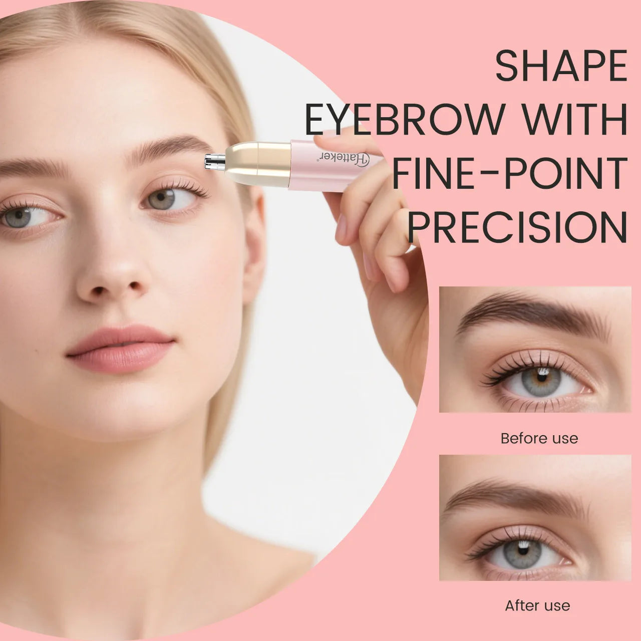 Afeitadora Eléctrica Mini Compacta Hatteker HT-587 2 en 1