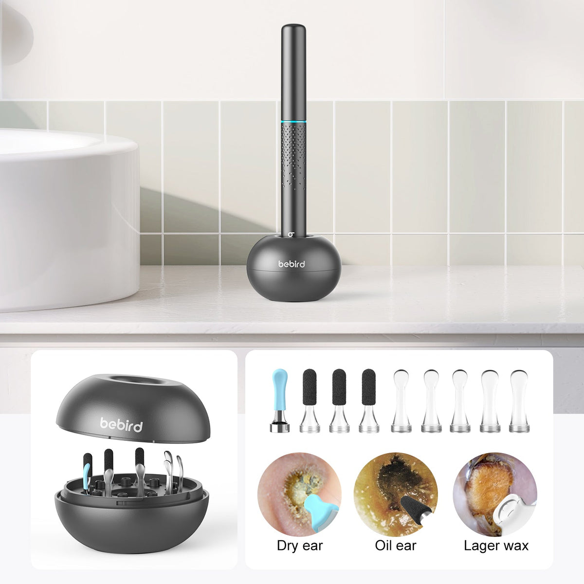 BeBird M9S - Otoscopio Inteligente WiFi 1080P Vista Completa - Krishna Iquique