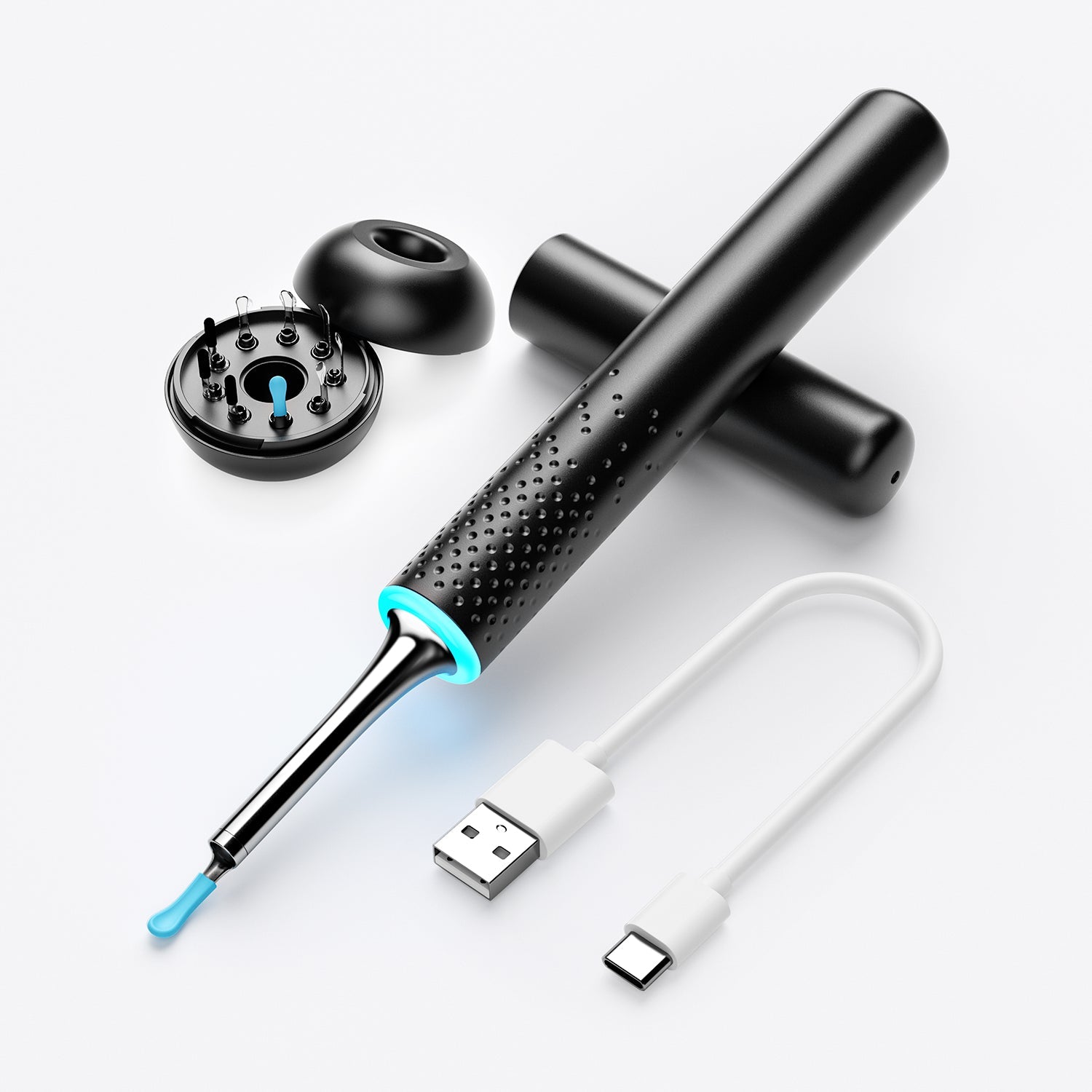 BeBird M9S - Otoscopio Inteligente WiFi 1080P Vista Lateral - Mall ZOFRI Iquique