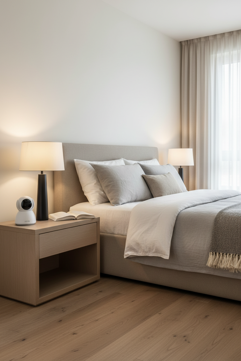 Cámara en dormitorio