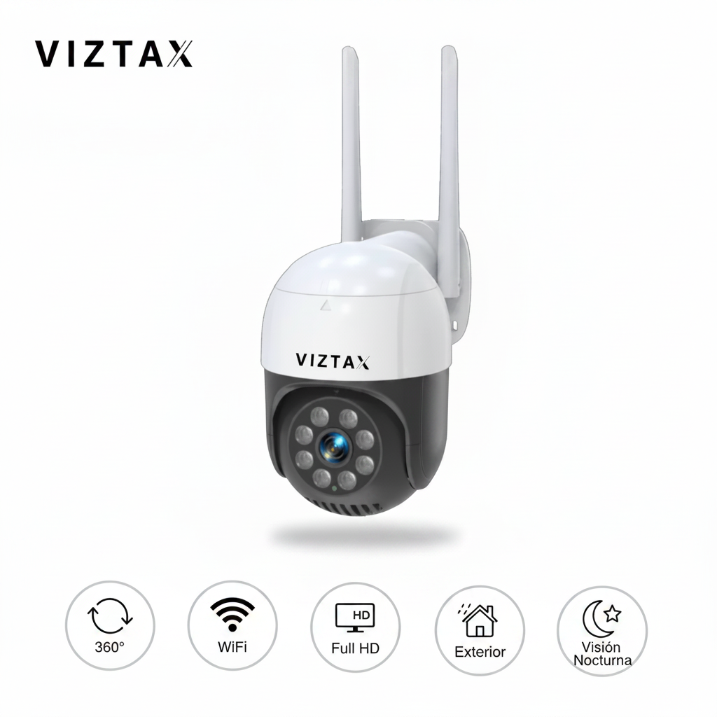 Cámara VIZTAX Exterior PTZ — Plantilla