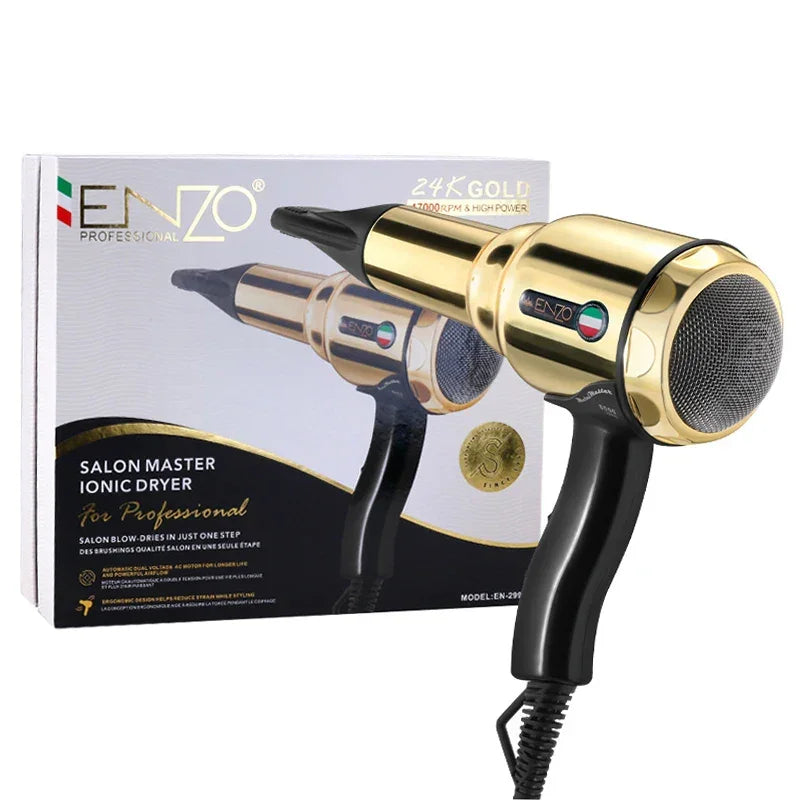 ENZO EN-2999 - Secador de Cabello Iónico 2400W Vista Frontal - Krishna Iquique ZOFRI
