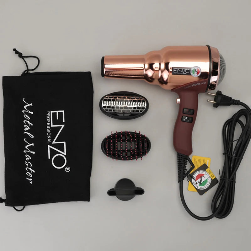 ENZO EN-8228 - Secador Profesional Motor AC 2000W Iónico Vista Completa - Krishna Iquique