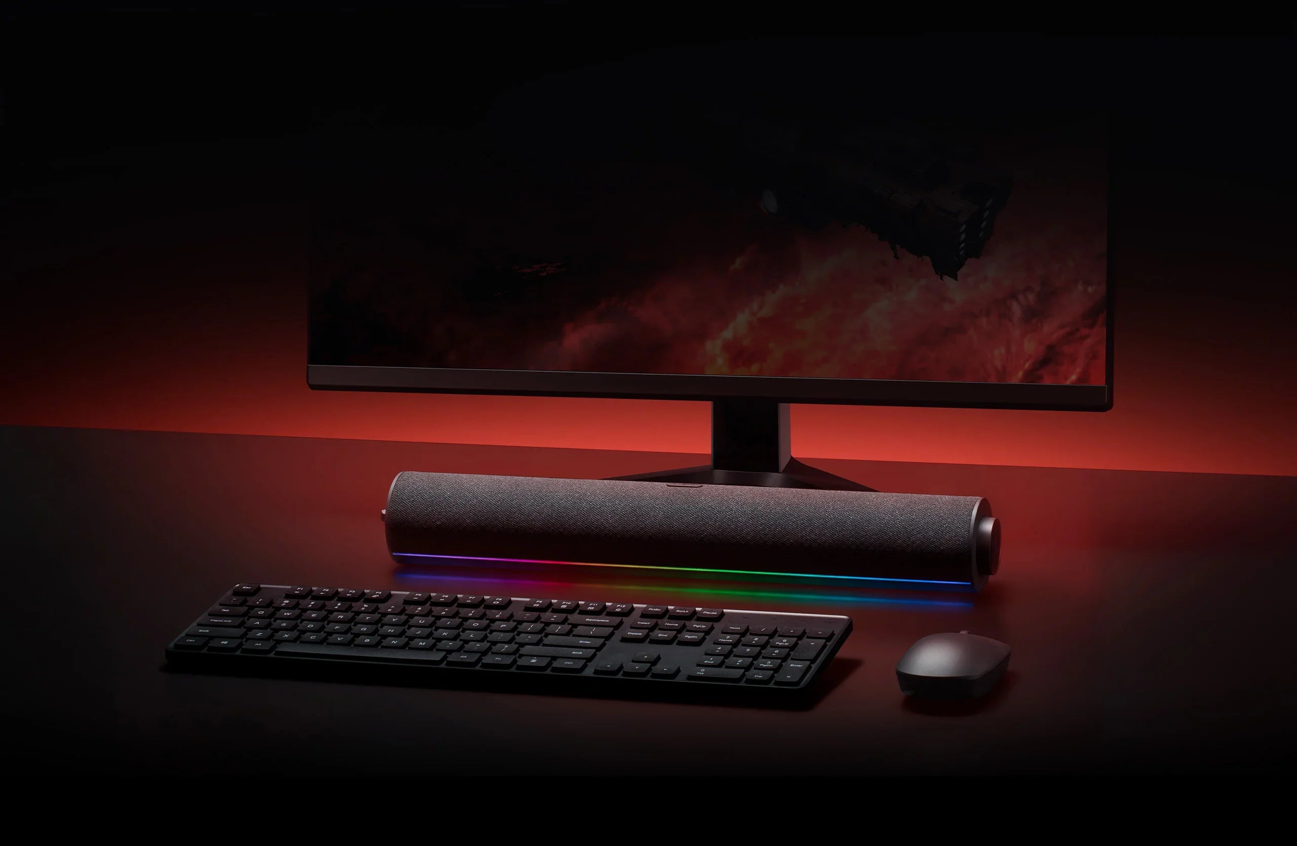 Altavoz Escritorio Xiaomi Estéreo Dual, RGB, Múltiples Modos, Sonido Envolvente