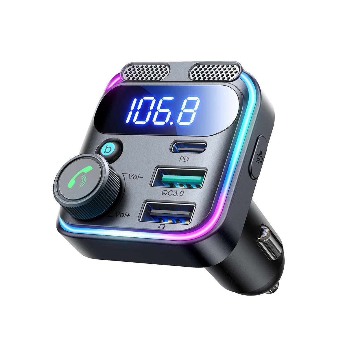 Joyroom JR-CCB01 Transmisor FM Vista Lateral - Mall ZOFRI Iquique