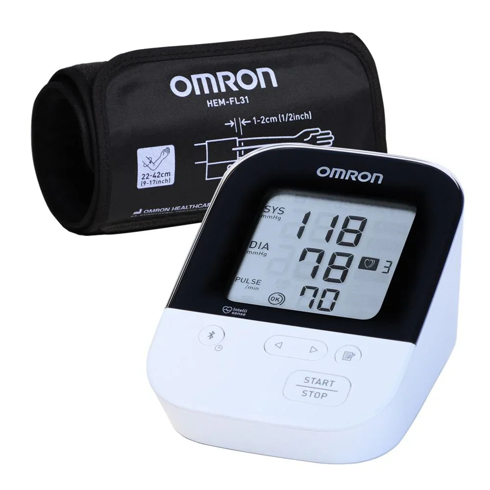 Omron HEM-7156T - Tensiómetro Intelli Wrap 360° con Bluetooth Vista Frontal - Krishna Iquique ZOFRI