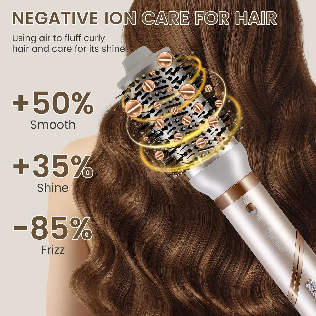 Secador de Pelo Hatteker VS-C11 - Alta Potencia - Diseño Plegable - 3 Velocidades Vista Superior - Krishna Iquique