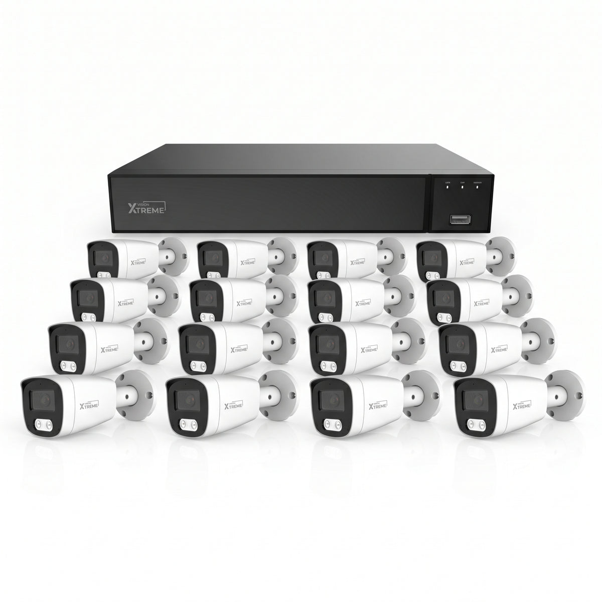 VisionX XTREME FCA kit de vigilancia 12MP 16 canales con disco 1TB