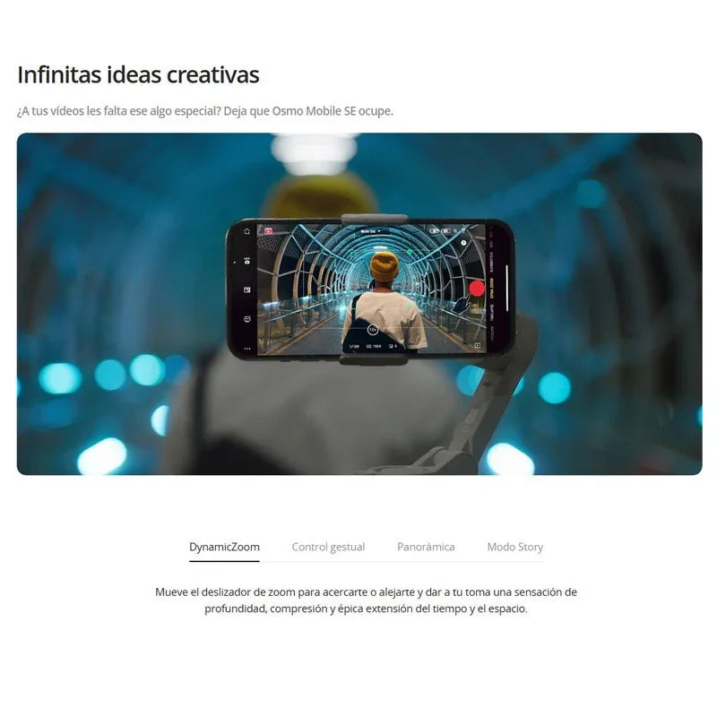 Estabilizador de Móvil DJI Osmo SE Plegable Magnético 3 Ejes Edición Rápida