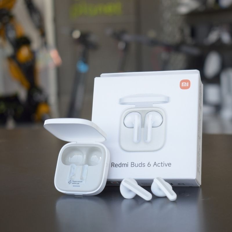 Xiaomi Redmi Buds 6 Active - Auriculares Inalámbricos Bluetooth Blanco Vista Superior - Krishna Iquique