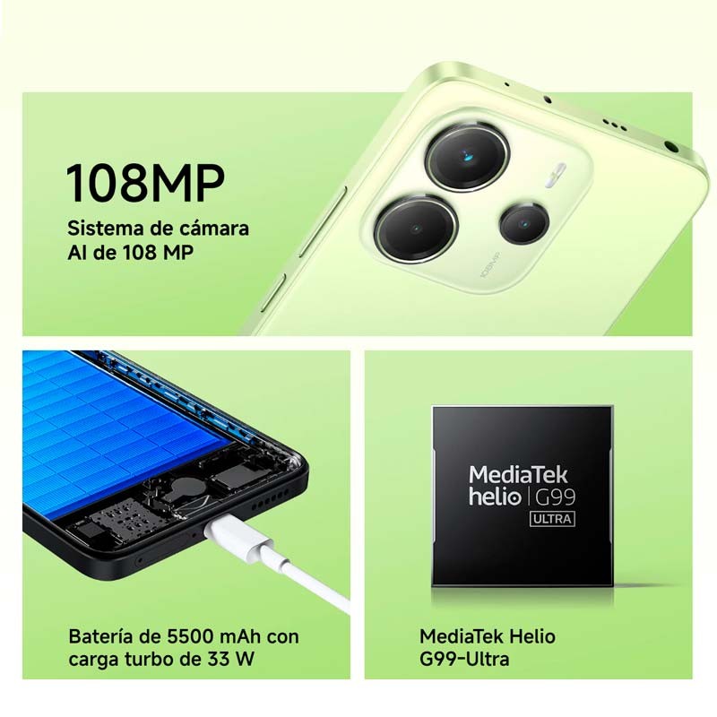 Xiaomi Redmi Note 14 4G Azul 256GB: Gran Batería, Cámara 108MP