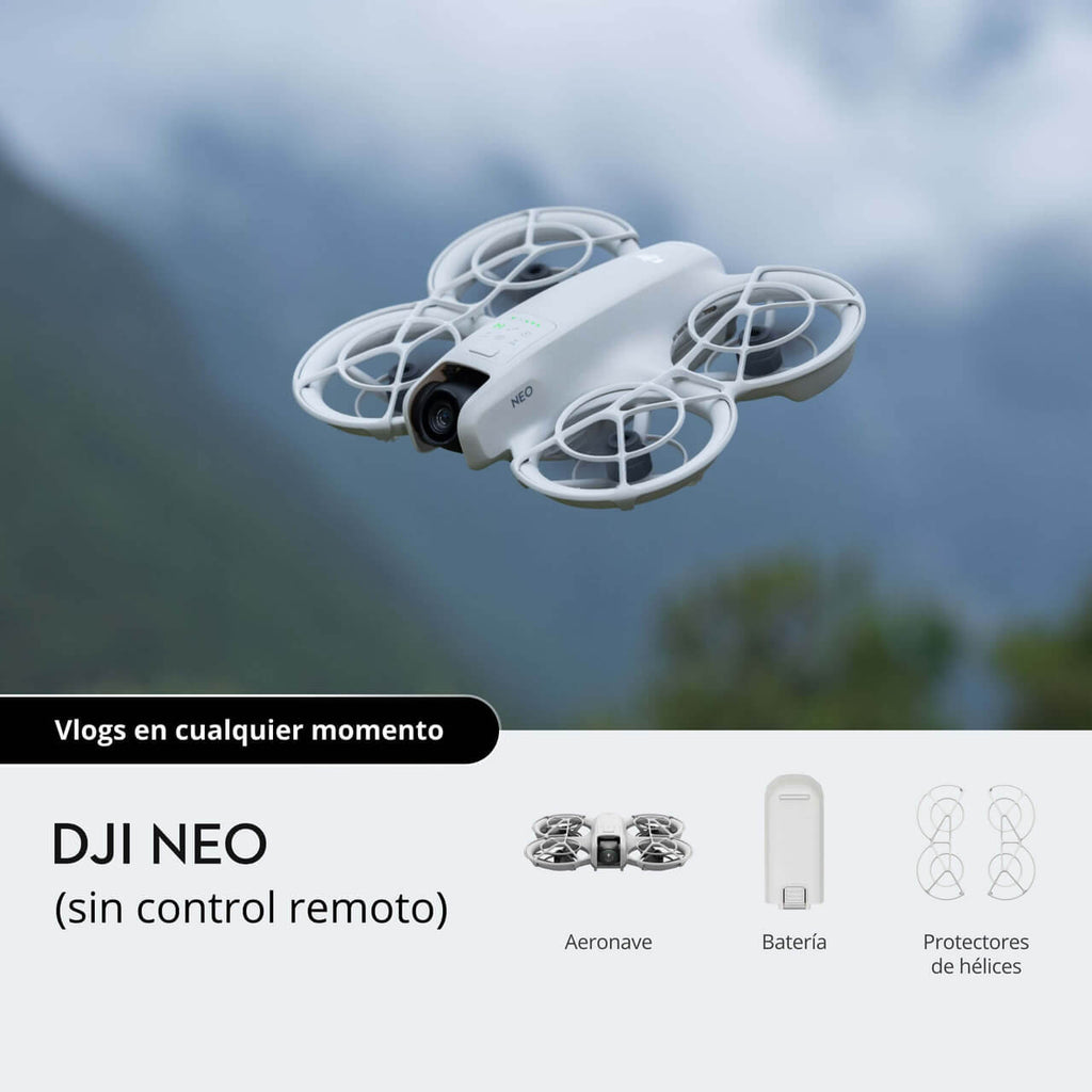 DJI Neo: Drone compacto, fácil de volar, ideal para principiantes y creadores.