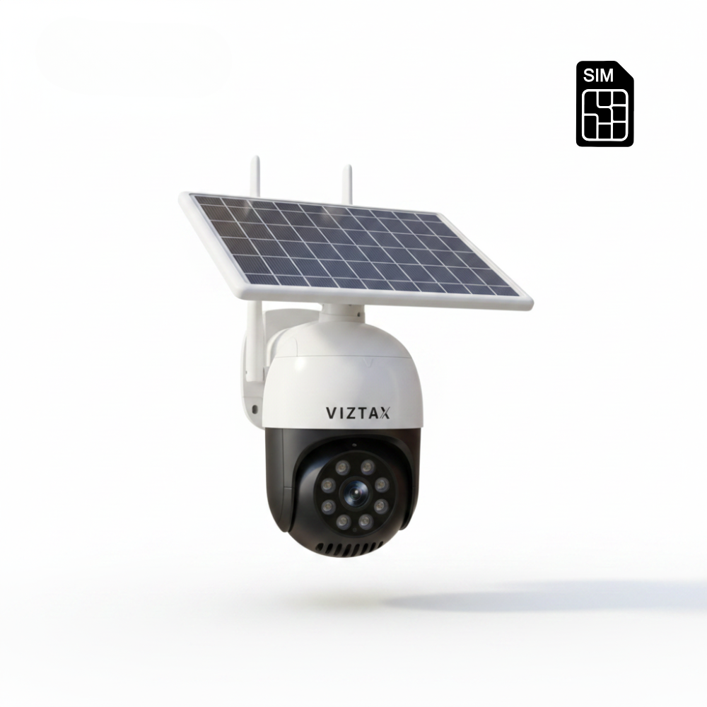 Viztax VZ-SOL 4G · Cámara Solar 4G Exterior 8MP PTZ