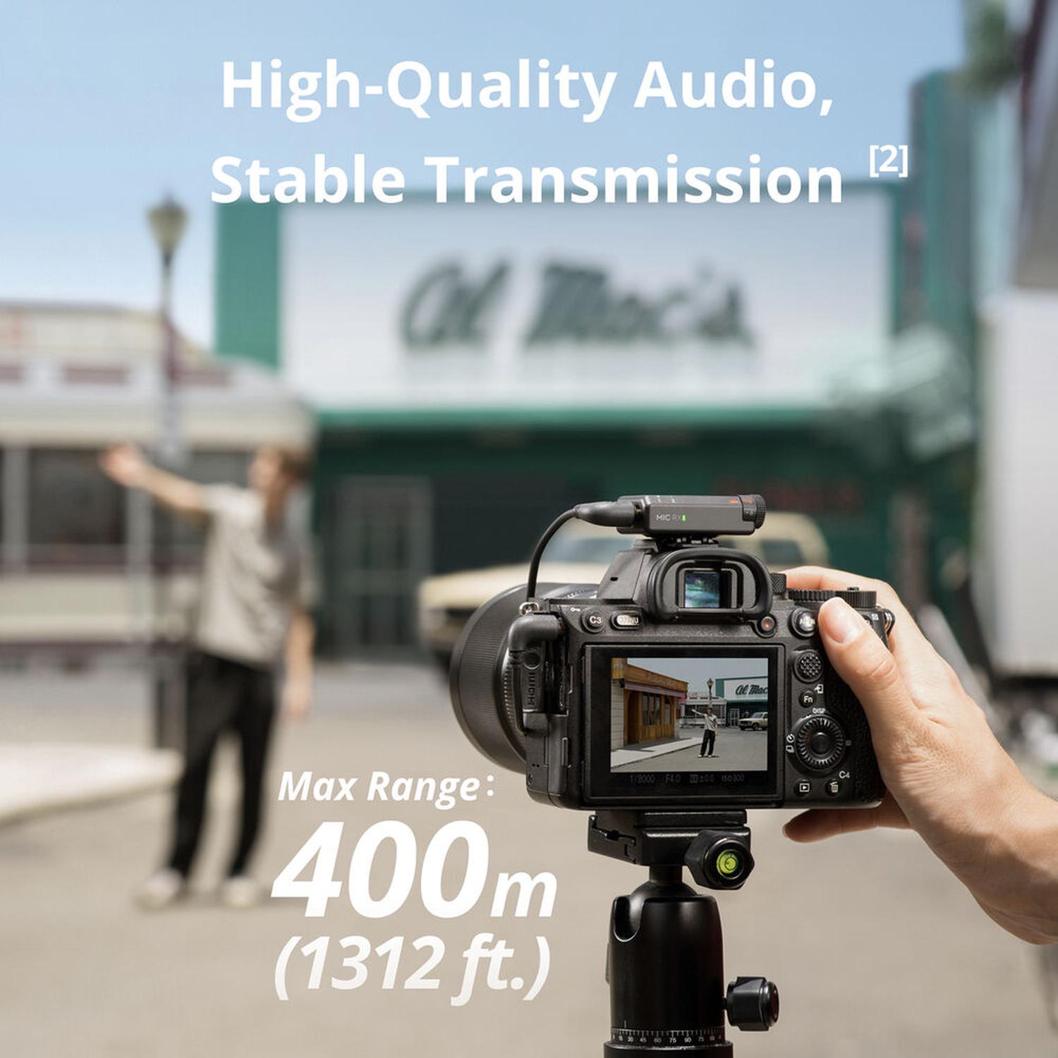 DJI Mic Mini Doble Micrófono Lavalier Inalámbrico Ultraligero 11.5h Batería