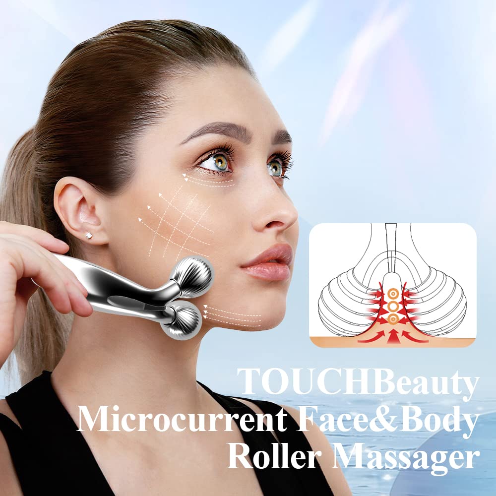 TOUCHBeauty Masajeador Facial y Corporal con Microcorriente Solar