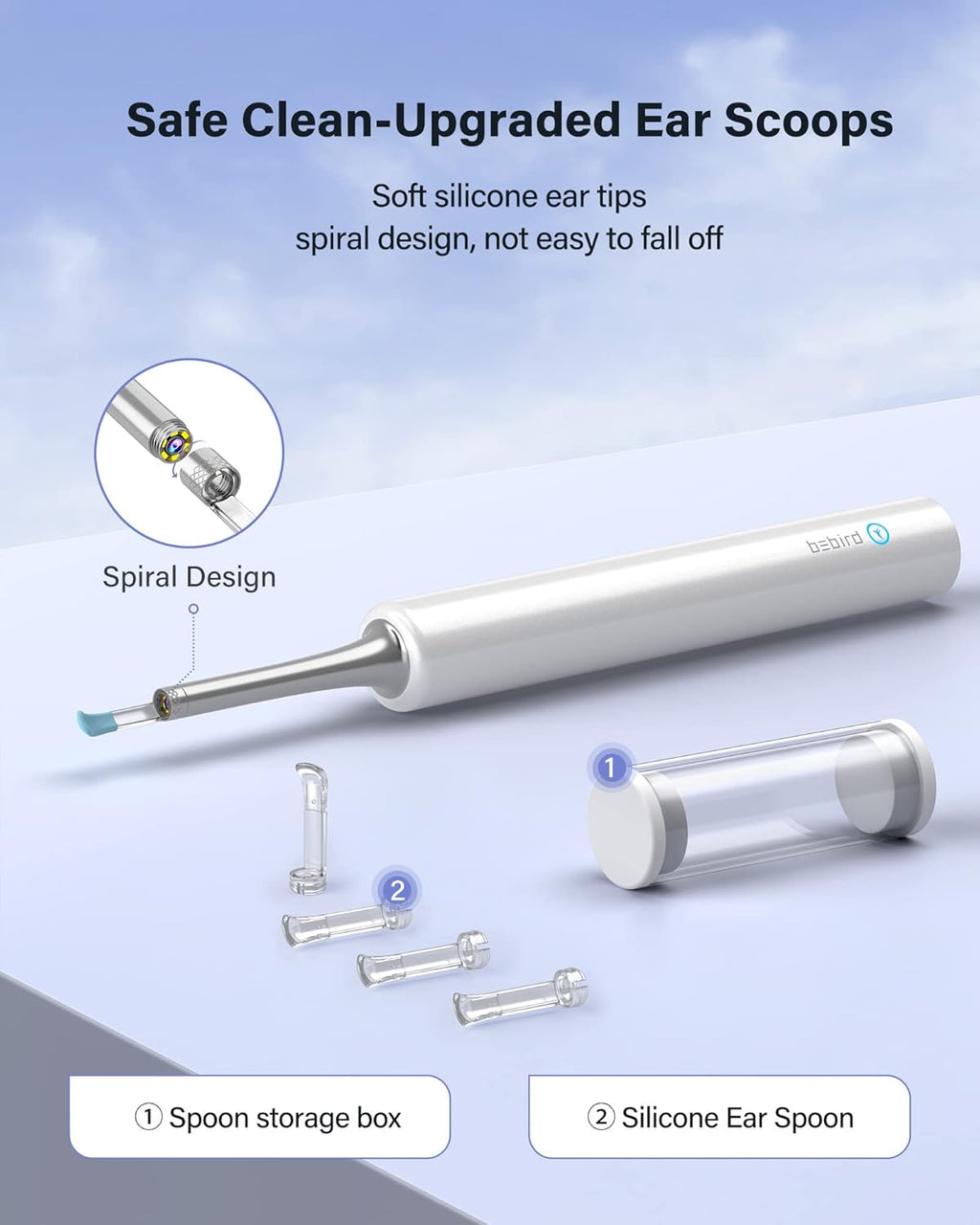Limpieza de oídos inalámbrica BEBIRD C3