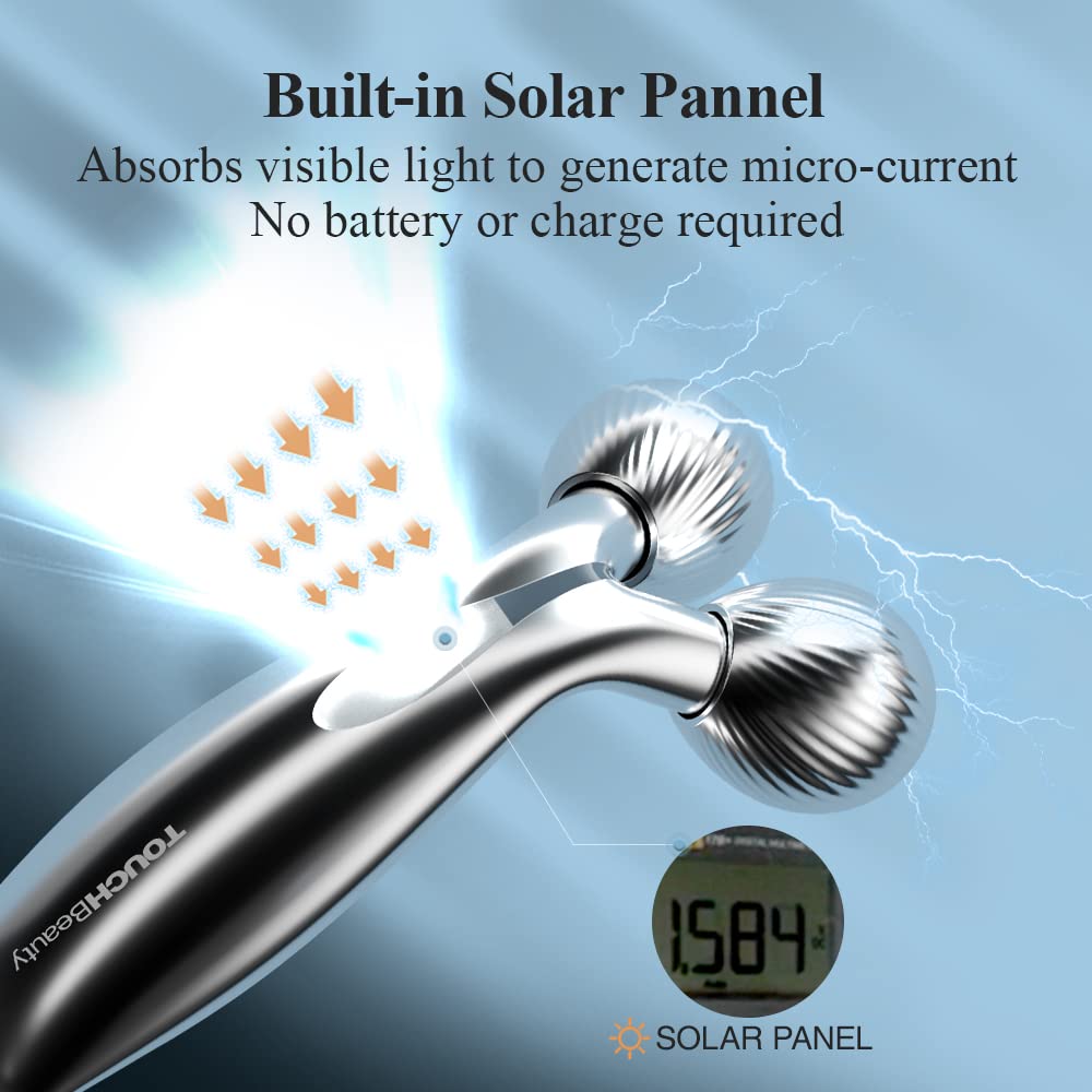 TOUCHBeauty Masajeador Facial y Corporal con Microcorriente Solar