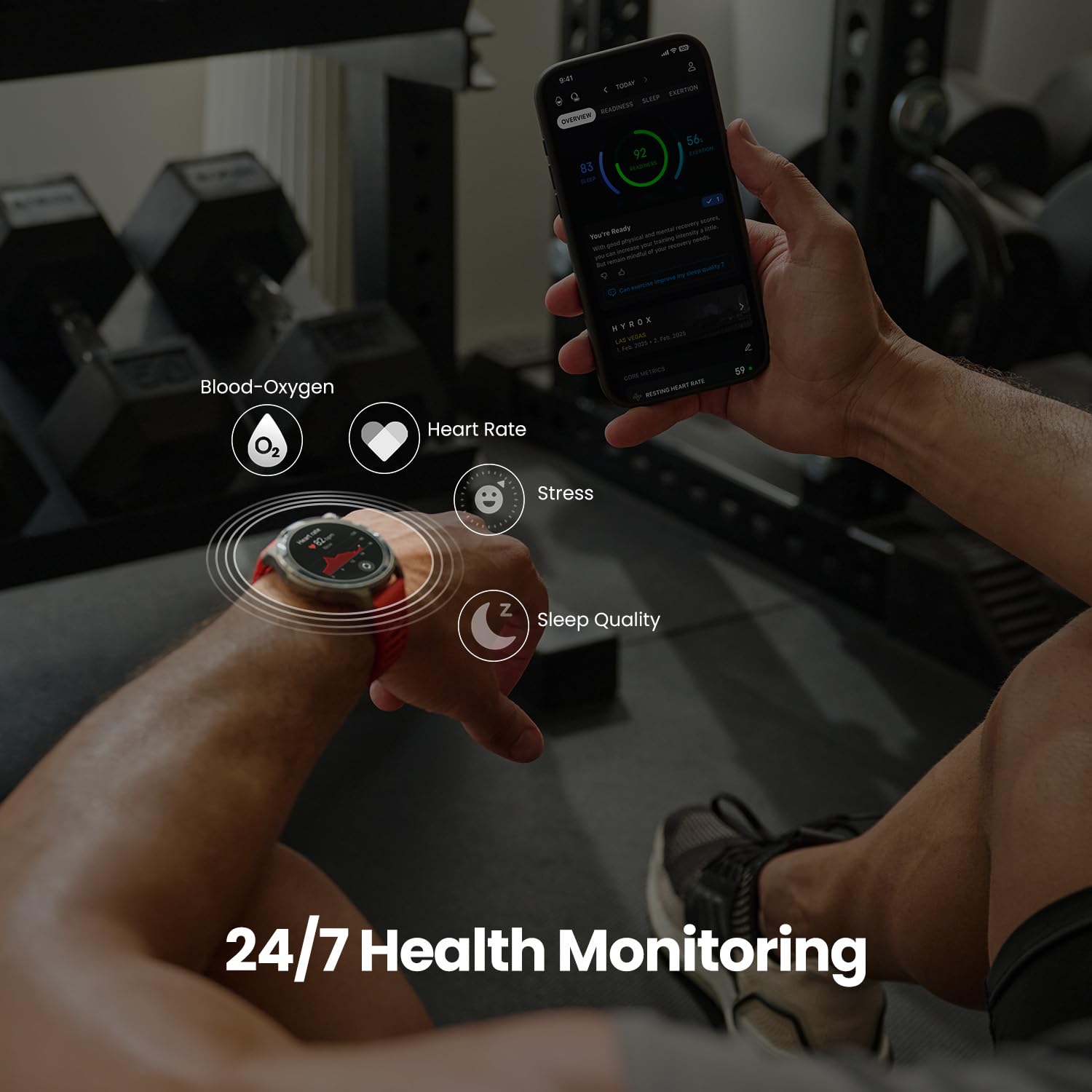 Amazfit Balance 2 Reloj Inteligente Premium con Pantalla de Zafiro
