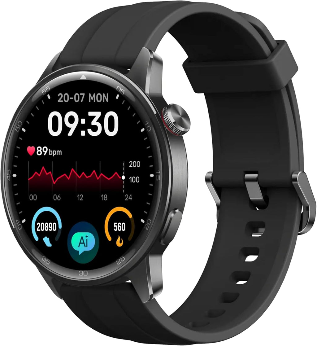 realme Watch S2, 1.43" AMOLED Display, IP68 Dust & Water Resistance, Customisable Watch Faces, AI Customised Health Tracking, Super AI Engine & Upto 20 Days Battery Smartwatch - (Black Band/Black)