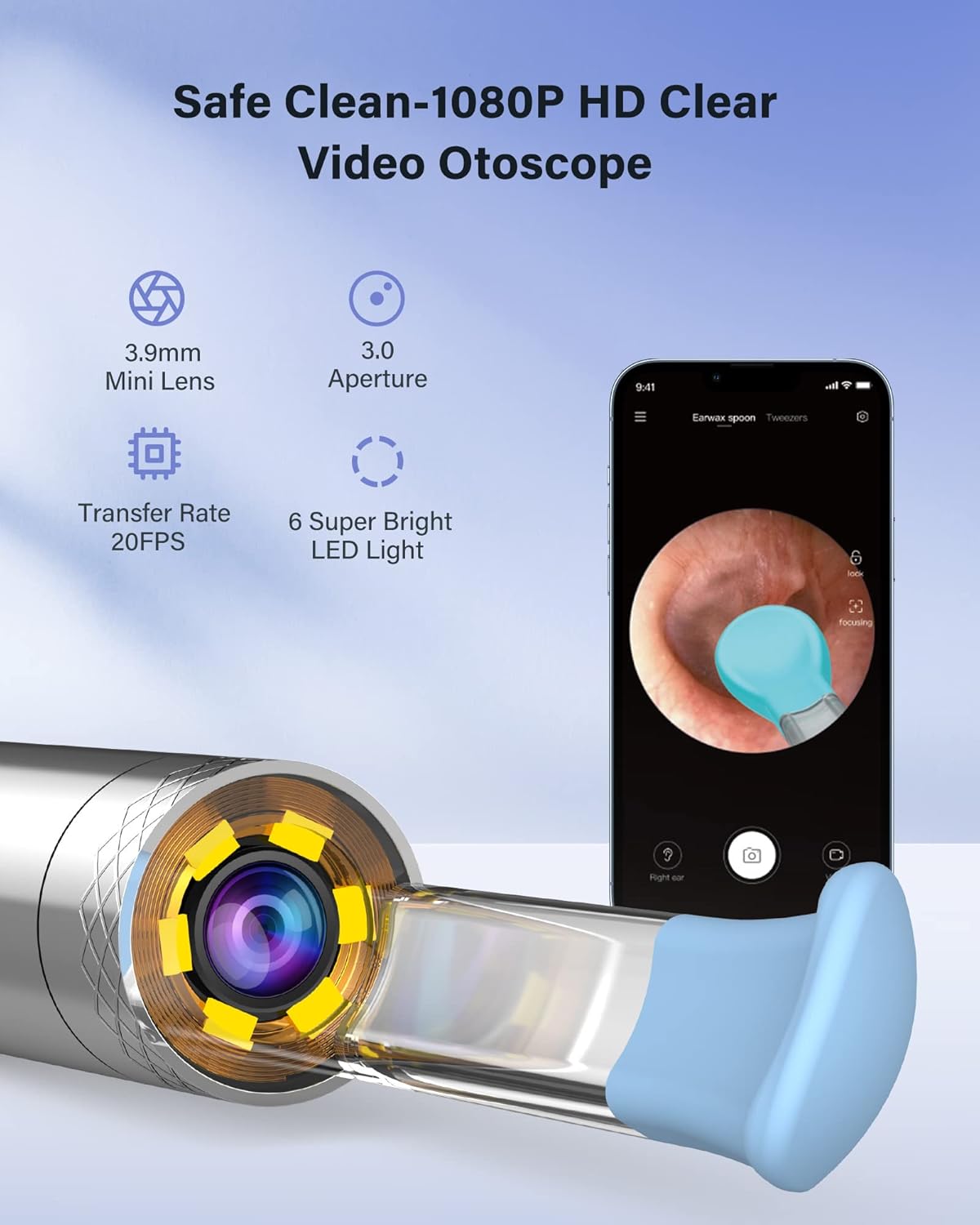 Limpieza de oídos inalámbrica BEBIRD C3