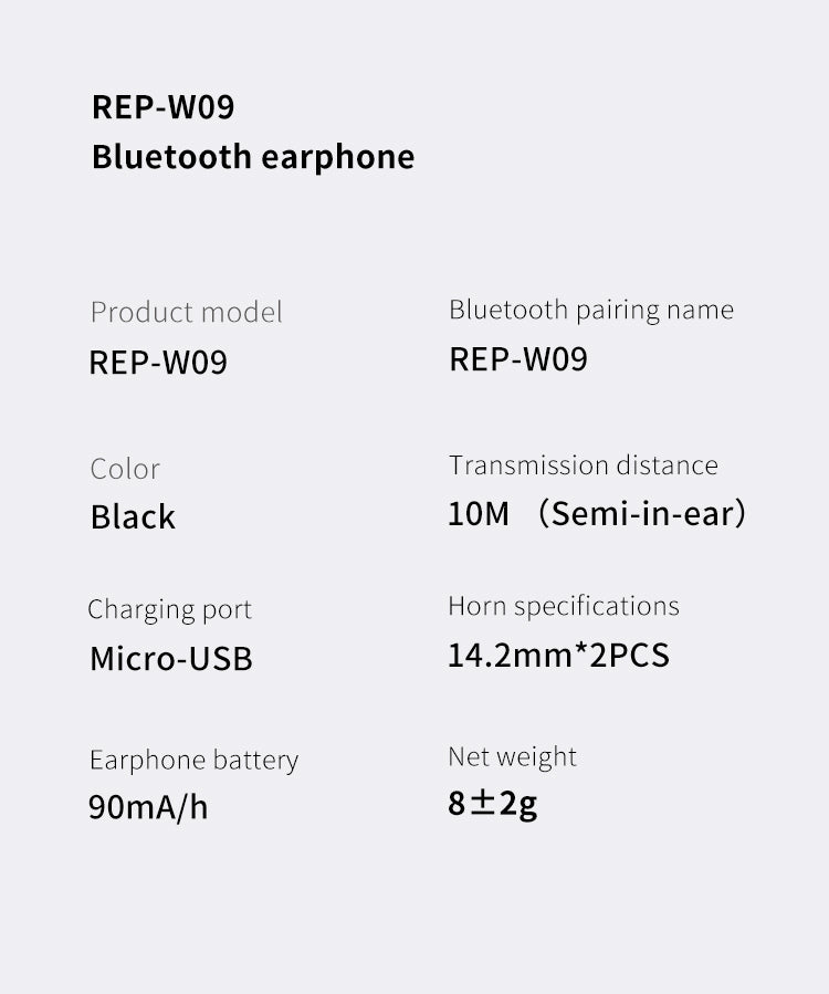 Recci W09 Sports Bluetooth Audifonos Deportivos Inalambricos