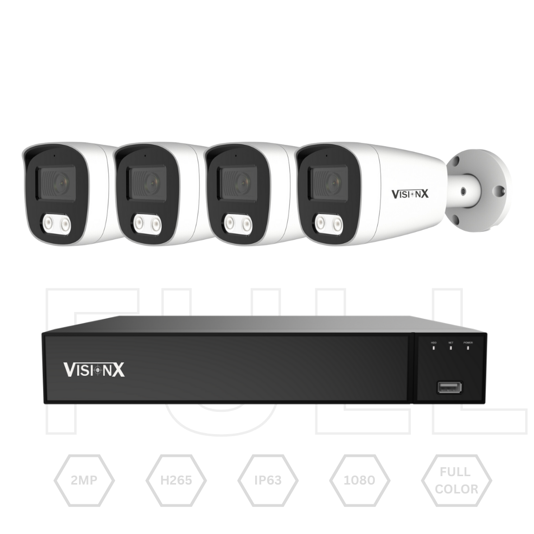 Sistema Vigilancia Perimetral 4Ch - VisionX Xtreme series