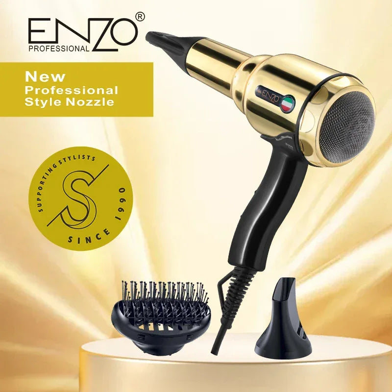 Secador de Pelo ENZO EN-2999 Secado Rápido Iónico