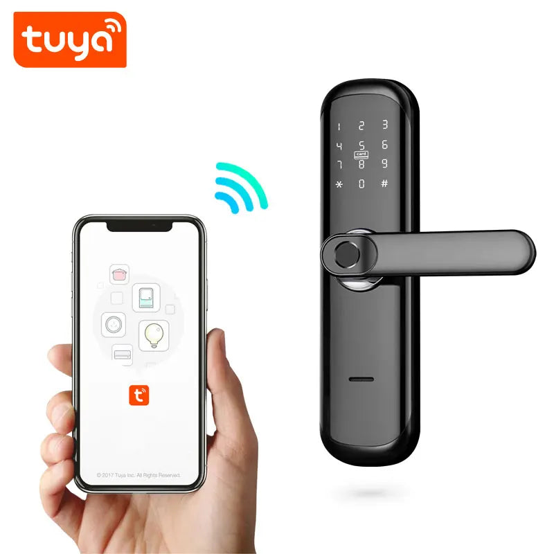 Cerradura inteligente WiFi Tuya PST-HR01 con huella digital