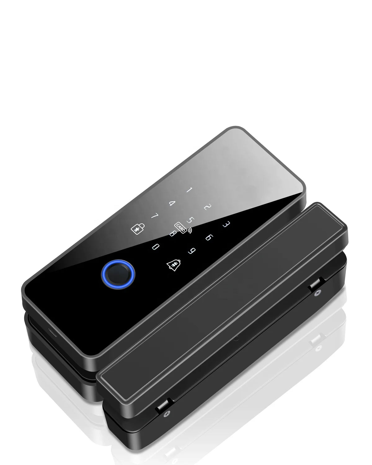 Cerradura inteligente de vidrio Tuya BT PST-008-F con huella