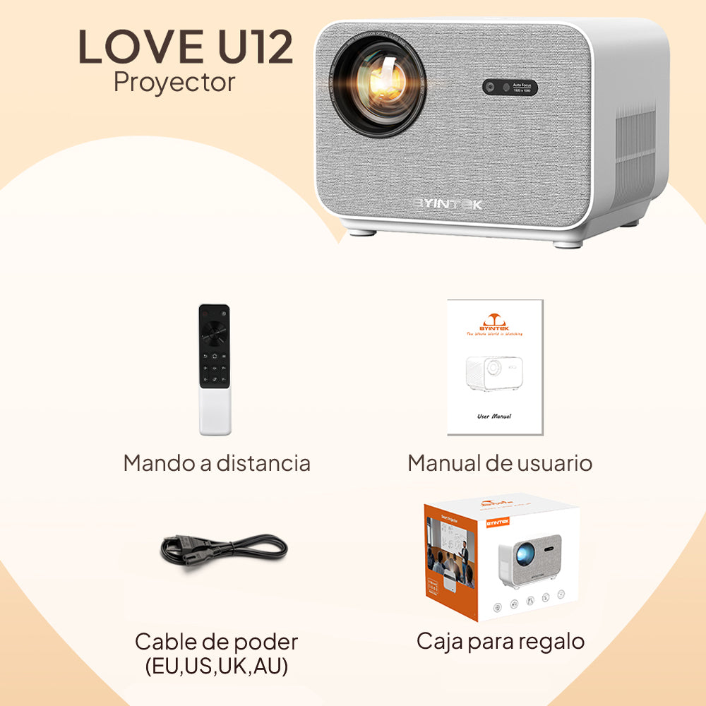 Proyector Smart Full HD Byintek Love U12