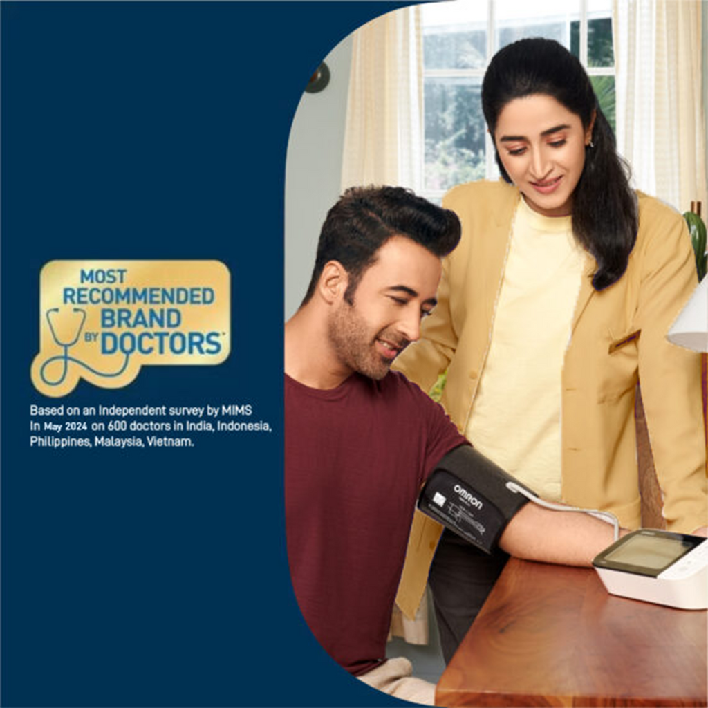 Monitor de presión Omron HEM-7141T1 Bluetooth con guía de manguito