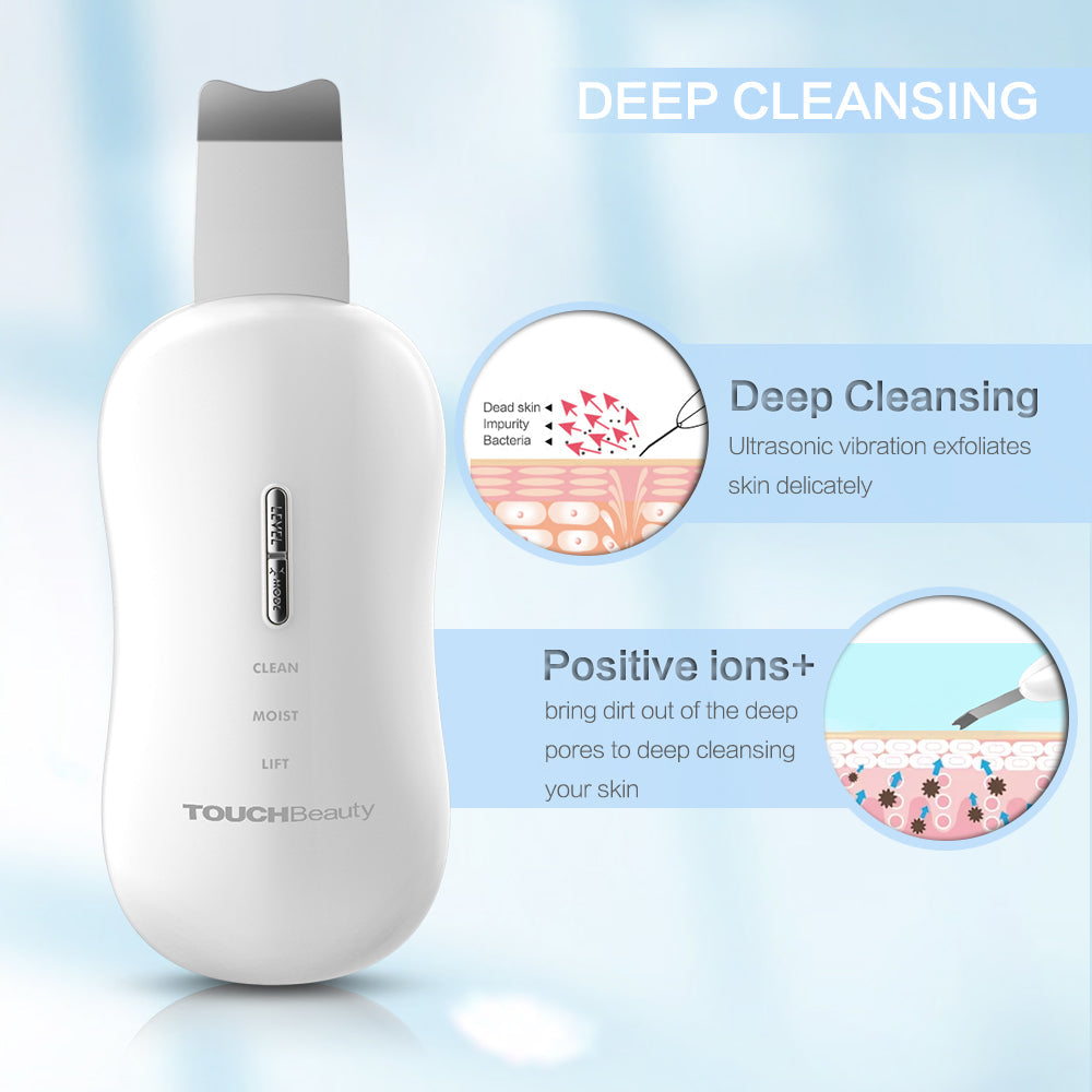 Dispositivo de Exfoliación Ultrasónica TouchBeauty TB-1887 con Vibración de 35kHz