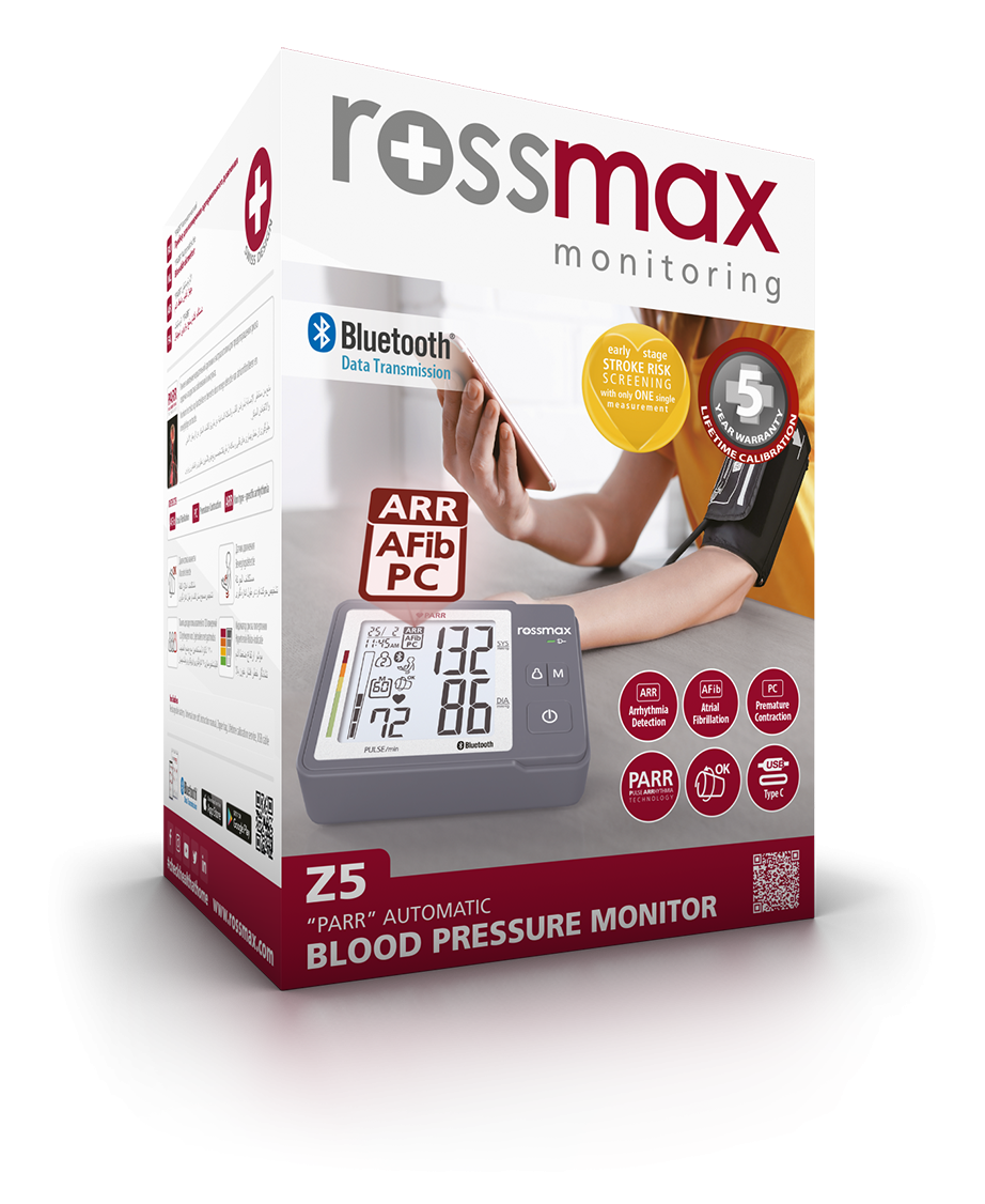 Z5 - "PARR" Automatic Bluethooth Blood Pressure Monitor