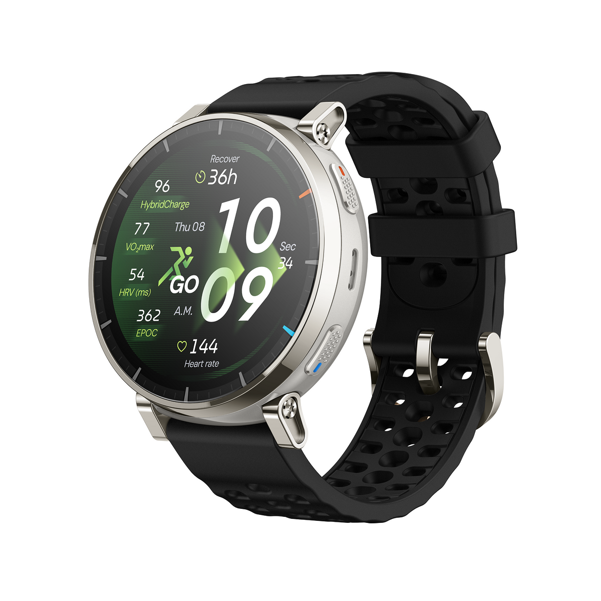 Amazfit Active 3 Premium - Smartwatch AMOLED GPS 5 Satélites Vista Frontal - Krishna Iquique ZOFRI