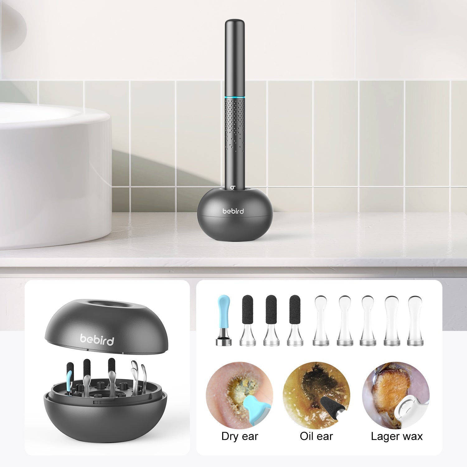 BeBird M9S - Otoscopio Inteligente WiFi 1080P Vista Completa - Krishna Iquique