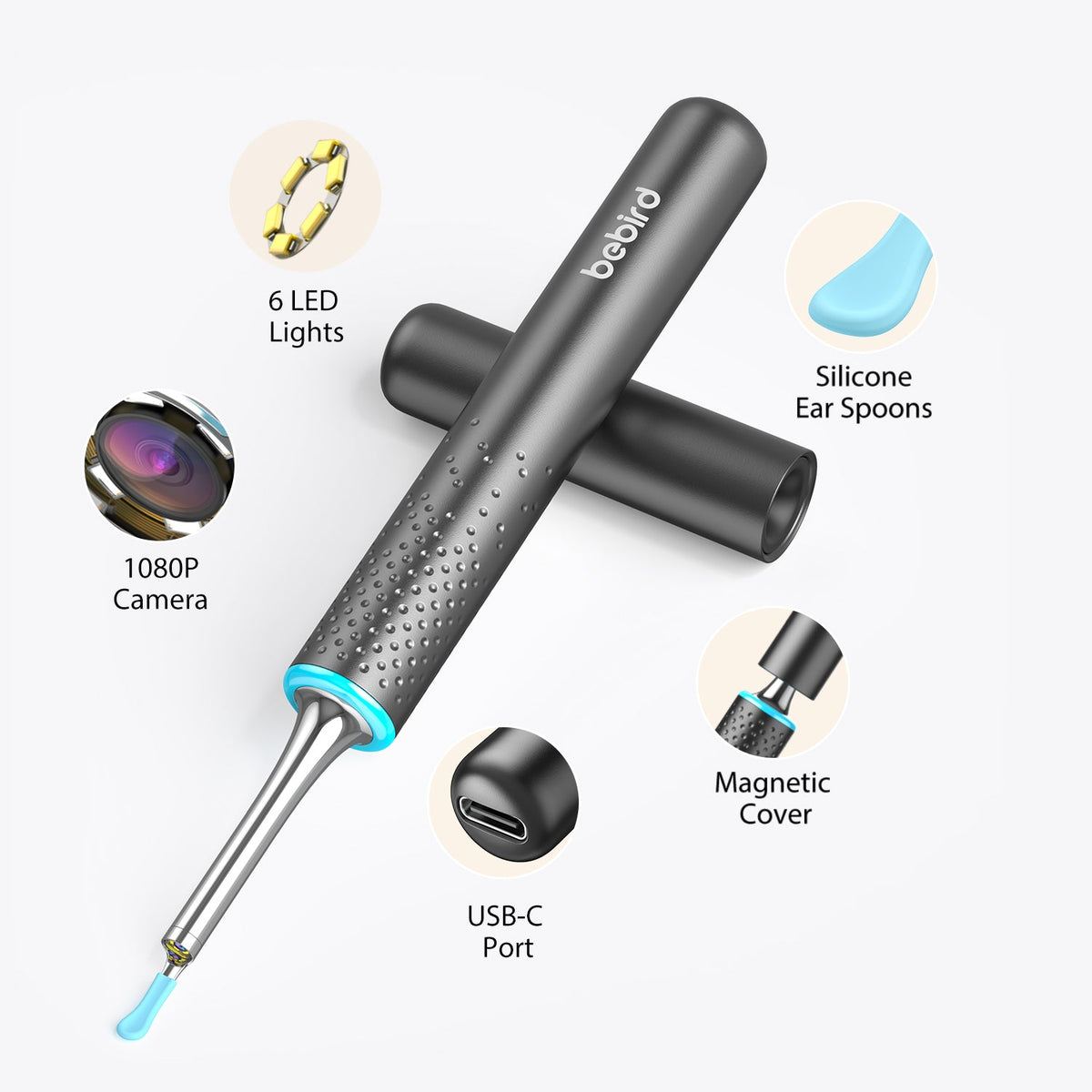 BeBird M9S - Otoscopio Inteligente WiFi 1080P Vista Superior - Krishna Iquique