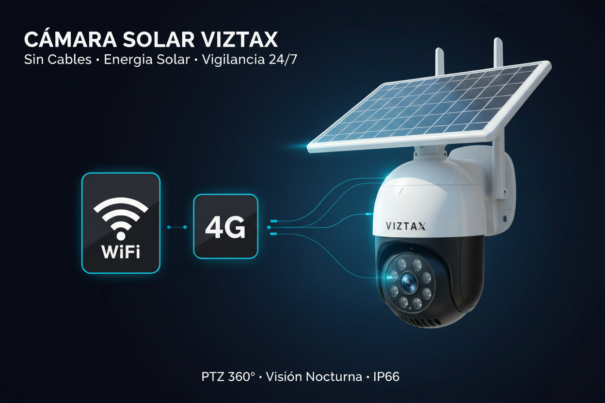 Cámara Solar VIZTAX Hero - WiFi y 4G