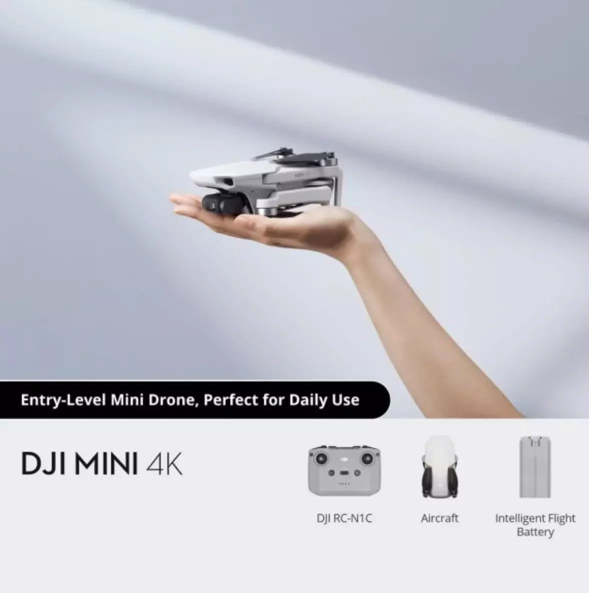 DJI Mini 4K Drone 249g Vista Frontal Desplegado - Krishna Iquique ZOFRI