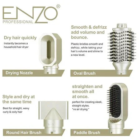 ENZO Supersonic Flex Hair Styler Vista Superior - Mall ZOFRI Iquique