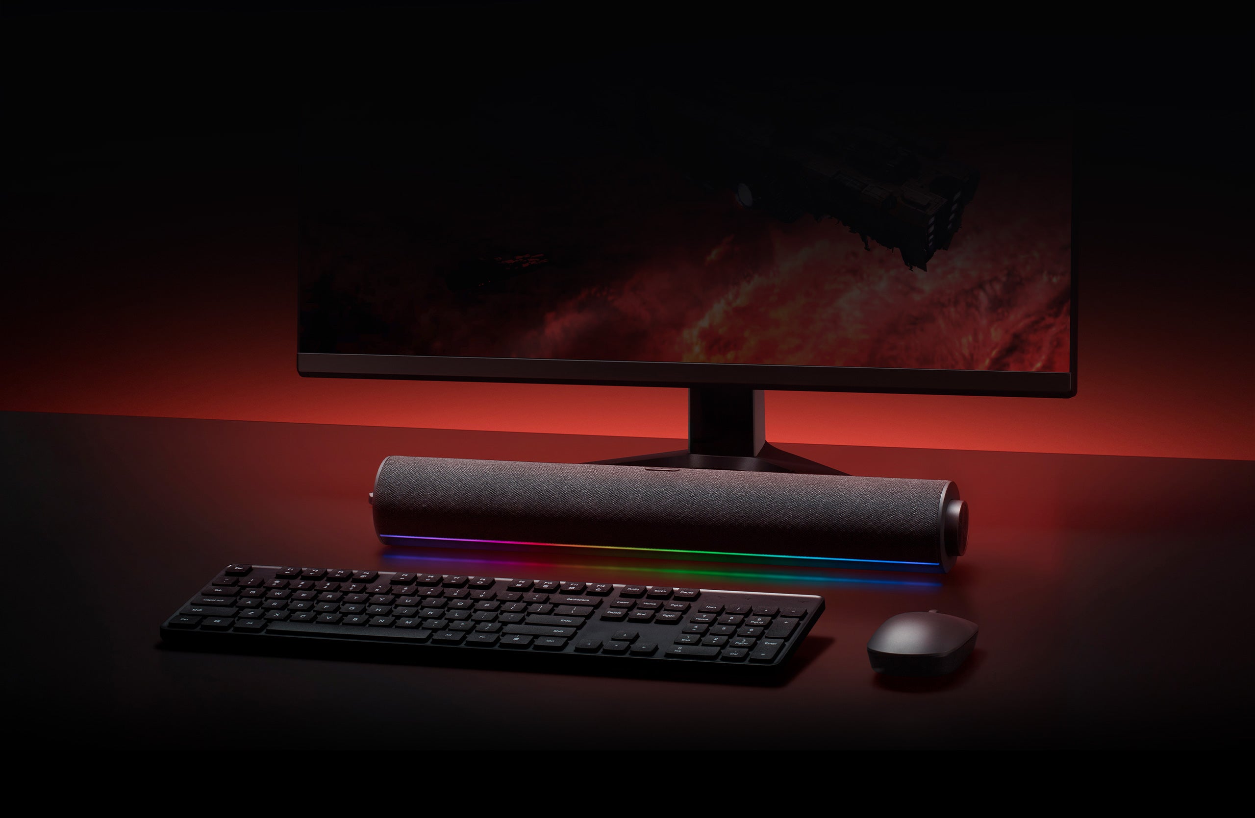 Altavoz Escritorio Xiaomi Estéreo Dual, RGB, Múltiples Modos, Sonido Envolvente