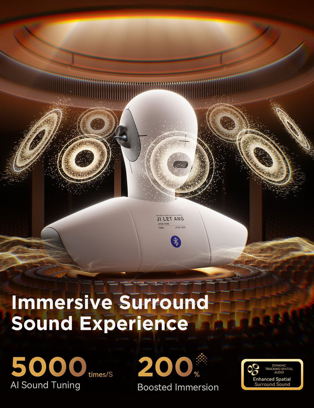 Joyroom JR-OE3 Audífonos Clip-on Open-Ear Bluetooth 5.4 Control Omni-Tap 25h IPX4 Foto 11 - Mall ZOFRI Iquique