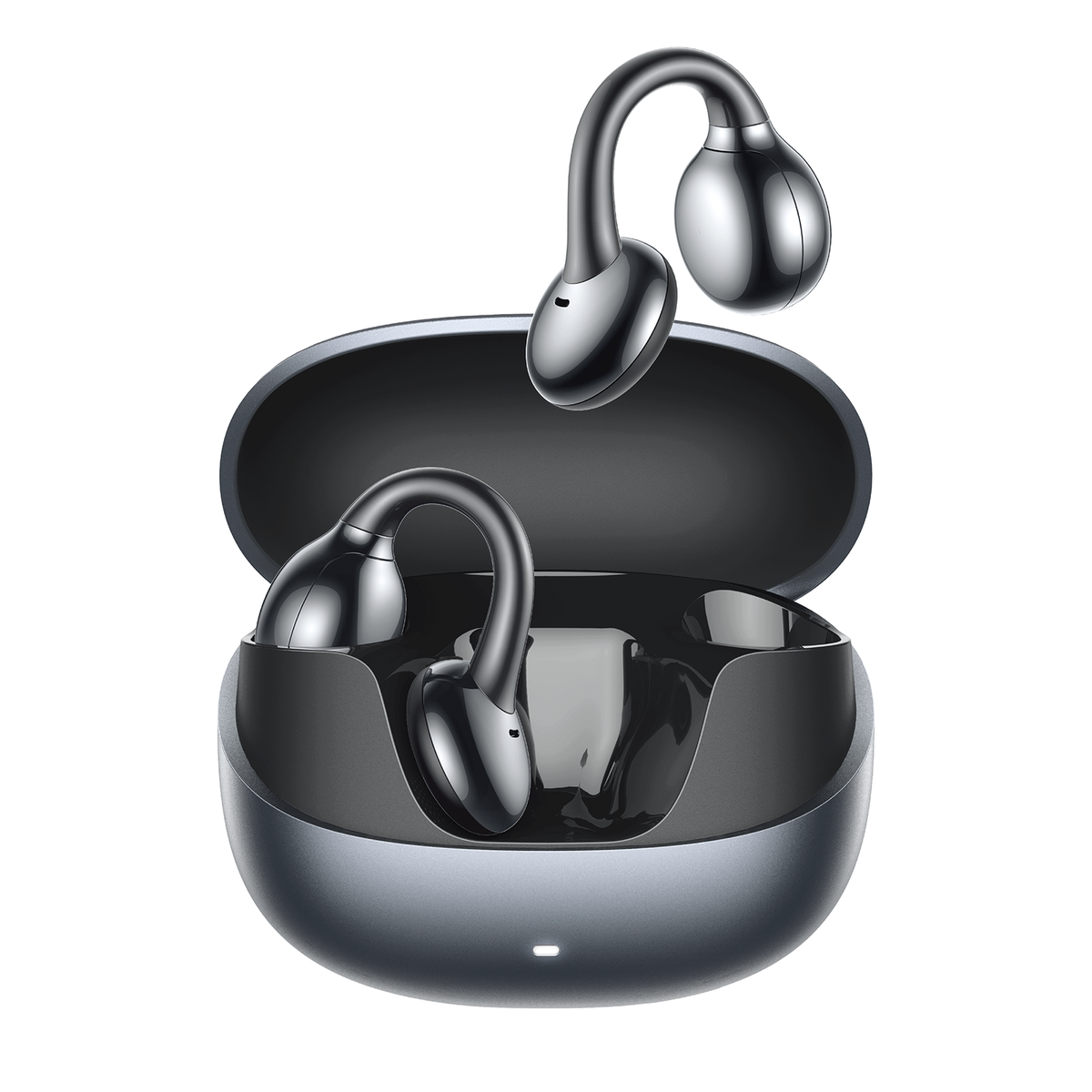 Joyroom JR-OE3 Audífonos Clip-on Open-Ear Bluetooth 5.4 Control Omni-Tap 25h IPX4 Vista Lateral - Mall ZOFRI Iquique