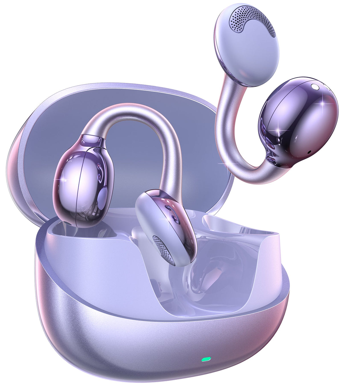 Joyroom JR-OE3 Audífonos Clip-on Open-Ear Bluetooth 5.4 Control Omni-Tap 25h IPX4 Vista Trasera - Mall ZOFRI Iquique