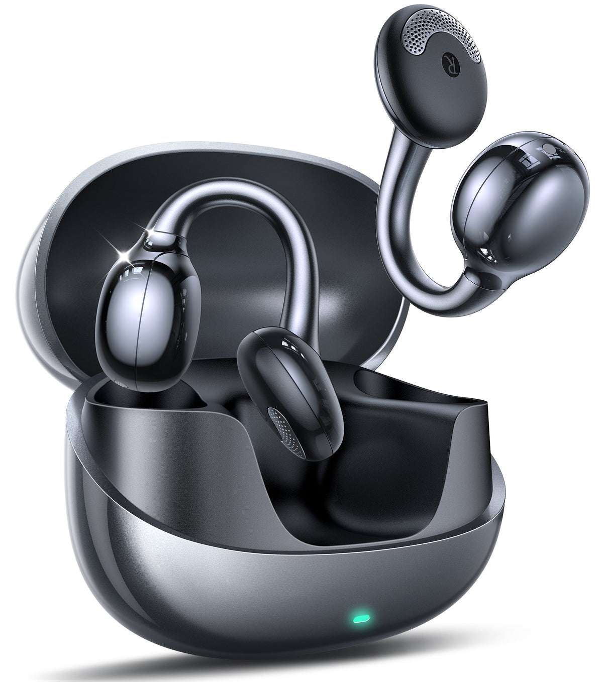 Joyroom JR-OE3 Audífonos Clip-on Open-Ear Bluetooth 5.4 Control Omni-Tap 25h IPX4 Vista Frontal - Krishna Iquique ZOFRI