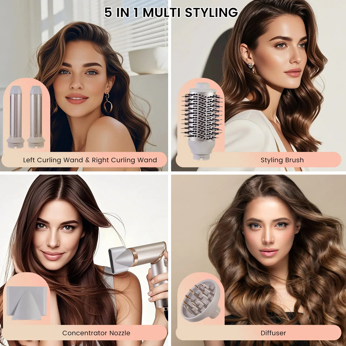 Secador de Pelo Hatteker VS-C11 - Alta Potencia - Diseño Plegable - 3 Velocidades Vista Trasera - Mall ZOFRI Iquique
