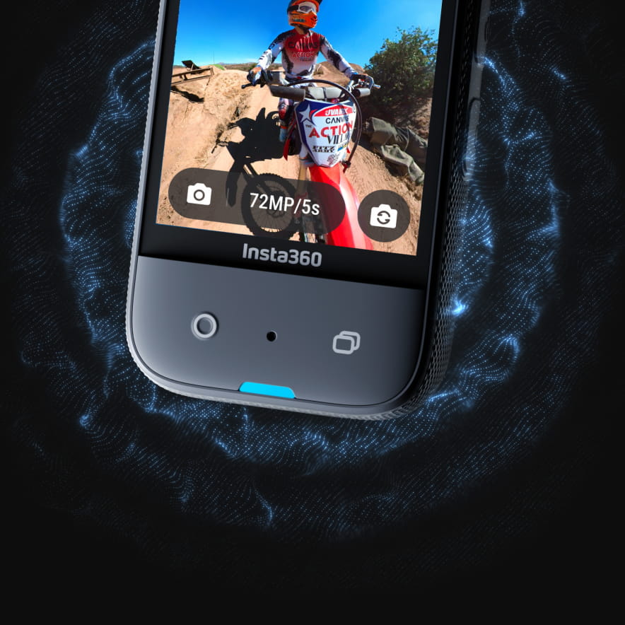 Insta360 X3 Cámara de Acción 360°: Vídeo 5.7K, Fotos 72MP, Estabilización Avanzada