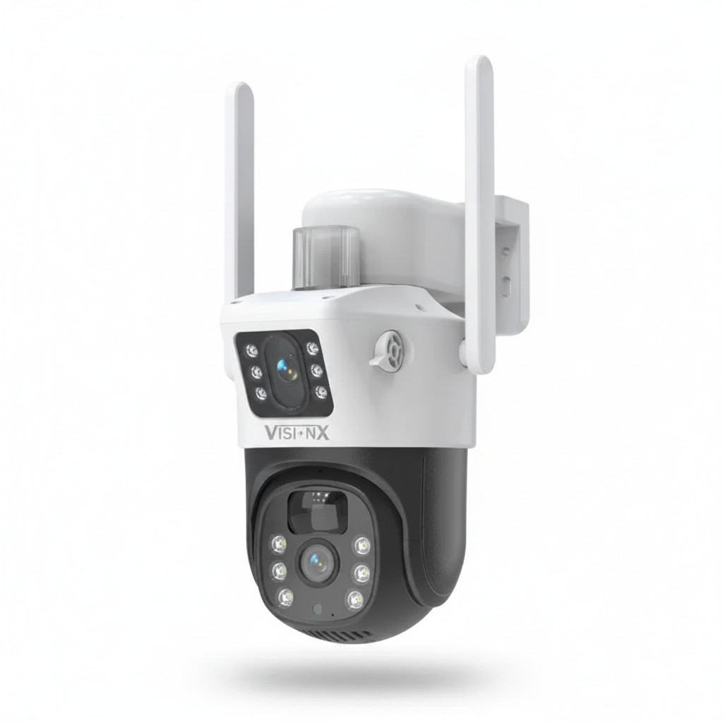 Viztax VZ-EXT DL · Cámara PTZ WiFi Exterior 12MP Dual Lente